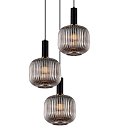 Подвесной светильник Lumina Deco LDP 1217-3 GY+BK Gato