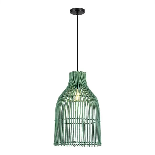 Светильник подвесной Белый/Зеленый E27 1*40W ST-Luce SL1513.503.01 CESTA Светильник подвесной Белый/Зеленый E27 1*40W ST-Luce SL1513.503.01 CESTA