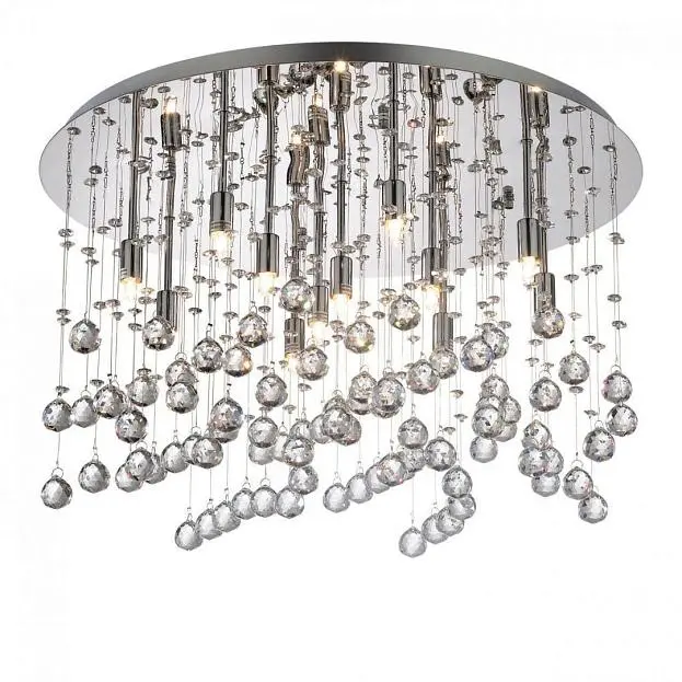 Потолочный светильник Ideal Lux 077802 MOONLIGHT PL12 CROMO Потолочный светильник Ideal Lux 077802 MOONLIGHT PL12 CROMO