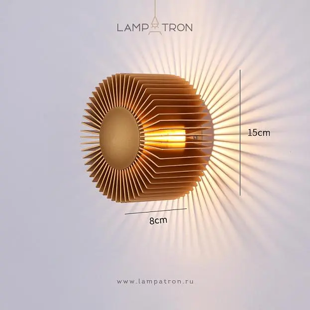 Бра SMED Цвет золото. Теплый свет Lampatron 8570-23849 Бра SMED Цвет золото. Теплый свет Lampatron 8570-23849