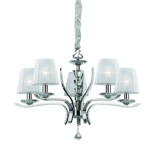 Подвесная люстра Ideal Lux 066448 PEGASO SP5 BIANCO Подвесная люстра Ideal Lux 066448 PEGASO SP5 BIANCO