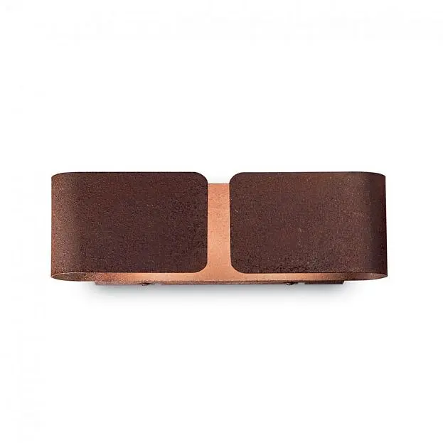 Настенный светильник Ideal Lux 187365 CLIP AP2 SMALL CORTEN Настенный светильник Ideal Lux 187365 CLIP AP2 SMALL CORTEN