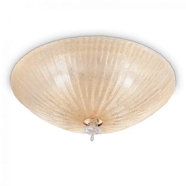 Потолочный светильник Ideal Lux 140186 SHELL PL4 AMBRA Потолочный светильник Ideal Lux 140186 SHELL PL4 AMBRA