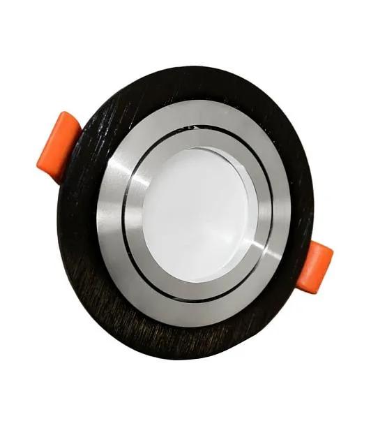 Встраиваемый светильник Lumina Deco LDC 8062-D90 BK+SL Duka Встраиваемый светильник Lumina Deco LDC 8062-D90 BK+SL Duka