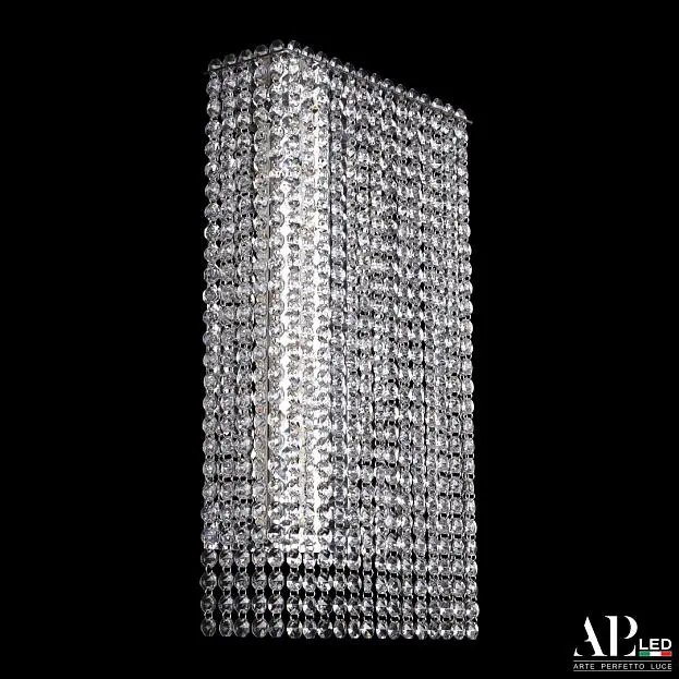 Бра светодиодные хрустальные APL LED SH500.B1.25-45.A.Ni.4000 Sicilia Бра светодиодные хрустальные APL LED SH500.B1.25-45.A.Ni.4000 Sicilia