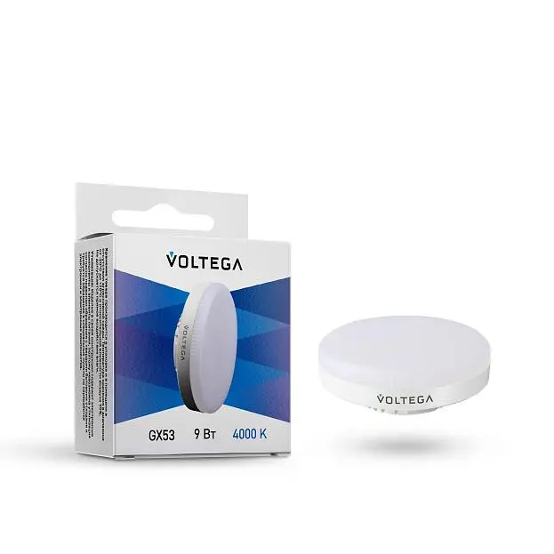 Светодиодная лампа Voltega 7773 Simple GX53 9W 4000K VG2-GX53cold9W Светодиодная лампа Voltega 7773 Simple GX53 9W 4000K VG2-GX53cold9W