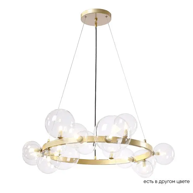 Подвесной светильник Crystal Lux AGATA SP15 V2 GOLD/TRANSPARENTE Подвесной светильник Crystal Lux AGATA SP15 V2 GOLD/TRANSPARENTE