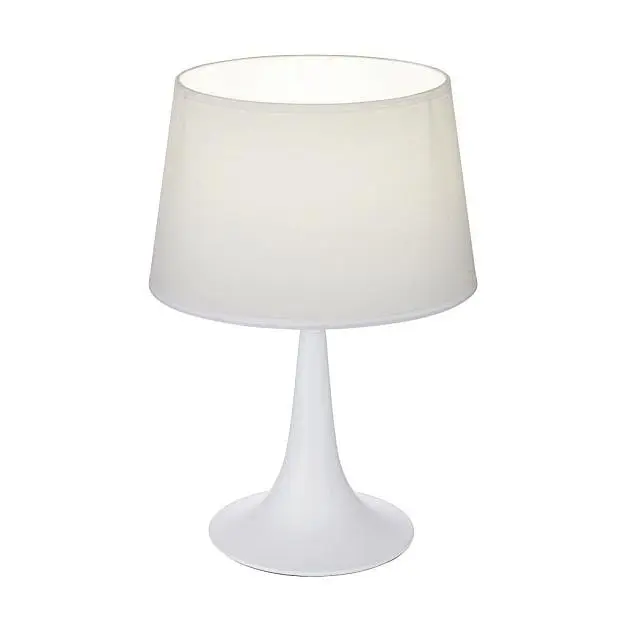 Настольная лампа Ideal Lux 110530 LONDON TL1 SMALL BIANCO Настольная лампа Ideal Lux 110530 LONDON TL1 SMALL BIANCO