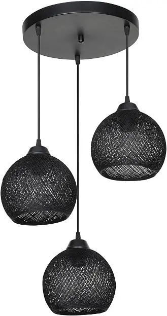 Подвесной светильник TopLight TL1612R-03BK Lizbeth Подвесной светильник TopLight TL1612R-03BK Lizbeth