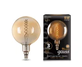 LED Vintage Filament Flexible G200 8W E27 200*300mm Golden 620lm 2400K 1/6 Gauss 154802008