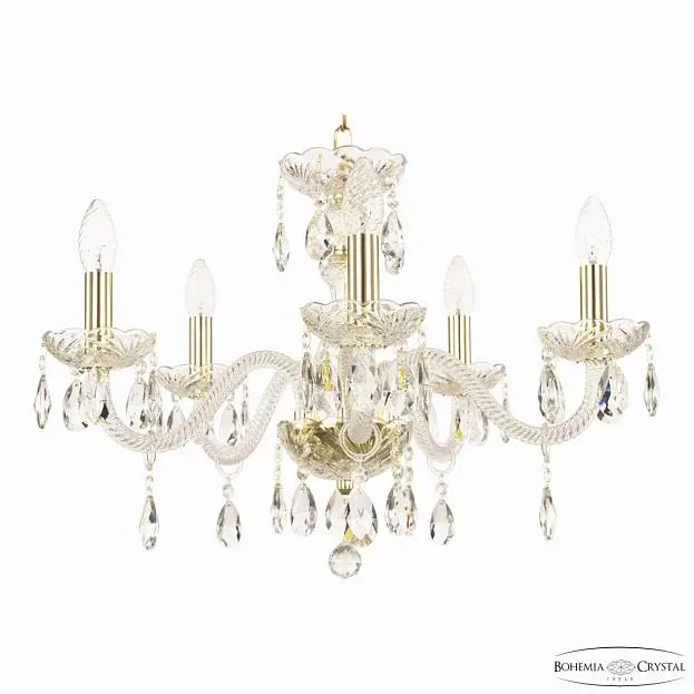 Люстра хрустальная Bohemia Ivele Crystal 117/5/195 G Люстра хрустальная Bohemia Ivele Crystal 117/5/195 G
