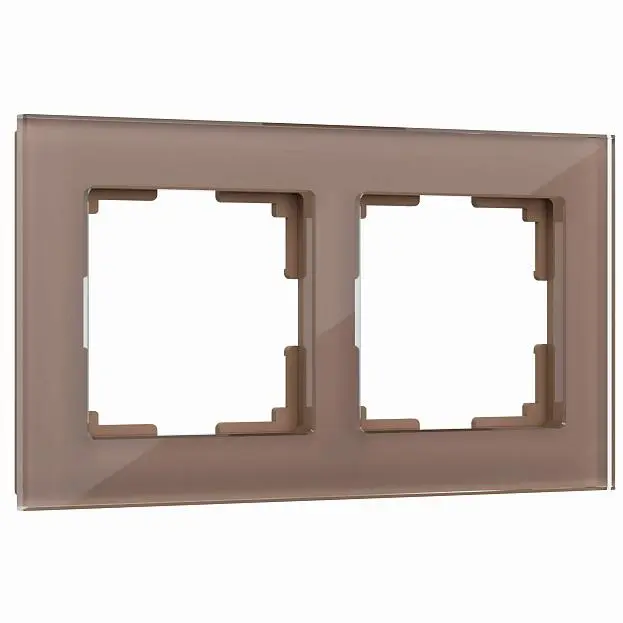 Рамка на 2 поста Werkel W0021142 (латте, стекло) a058819 Favorit Рамка на 2 поста Werkel W0021142 (латте, стекло) a058819 Favorit