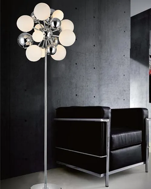 Торшер Lumina Deco LDF 8565-10/16 CHR+GY Galaksida Торшер Lumina Deco LDF 8565-10/16 CHR+GY Galaksida