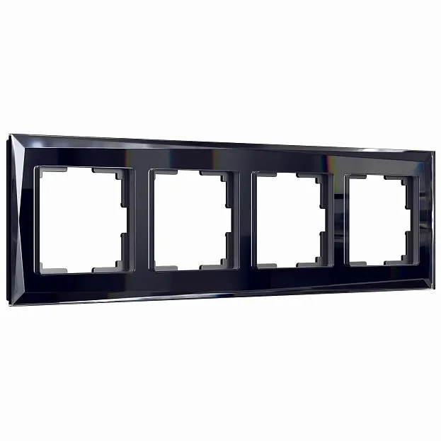 Рамка на 4 поста Werkel W0041208 (черный) a051445 Diamant Рамка на 4 поста Werkel W0041208 (черный) a051445 Diamant