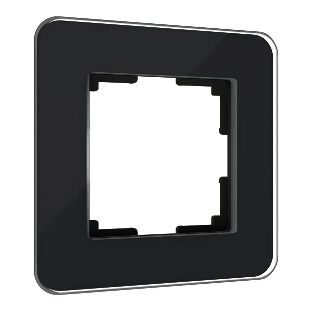 Рамка на 1 пост Werkel W0012448 Elite (черный, стекло) a063819 Рамка на 1 пост Werkel W0012448 Elite (черный, стекло) a063819