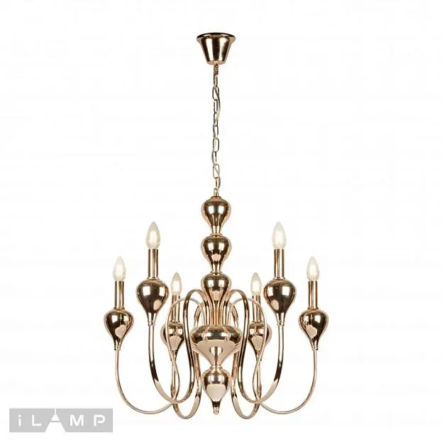 Подвесная люстра iLamp 88003-6 GD Lady Подвесная люстра iLamp 88003-6 GD Lady