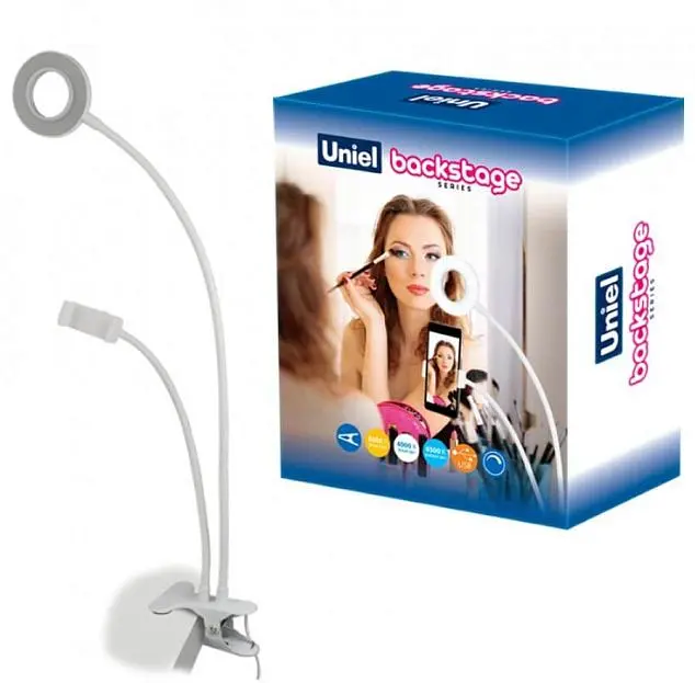 Интерьерная настольная лампа Uniel ULK-F51-8W/SW/DIM IP20 WHITE Интерьерная настольная лампа Uniel ULK-F51-8W/SW/DIM IP20 WHITE