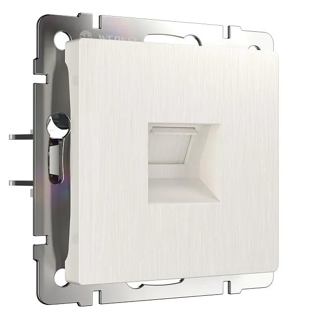 Телефонная розетка RJ-11 (перламутровый рифленый) Werkel W1182013 a051181 Телефонная розетка RJ-11 (перламутровый рифленый) Werkel W1182013 a051181