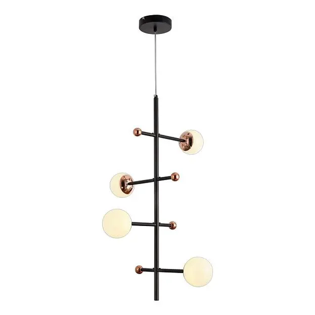 Подвесная люстра Natali Kovaltseva Led Lamps 81338 Gold Black Loft Подвесная люстра Natali Kovaltseva Led Lamps 81338 Gold Black Loft