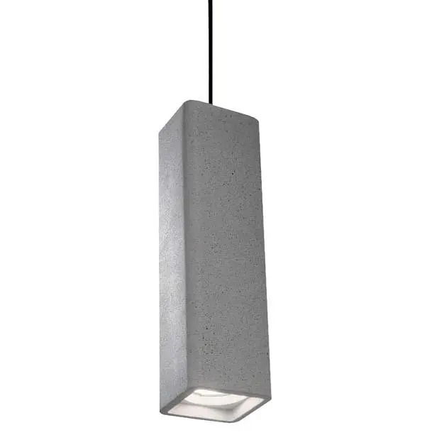 Подвесной светильник Ideal Lux 150673 OAK SP1 SQUARE CEMENTO Подвесной светильник Ideal Lux 150673 OAK SP1 SQUARE CEMENTO