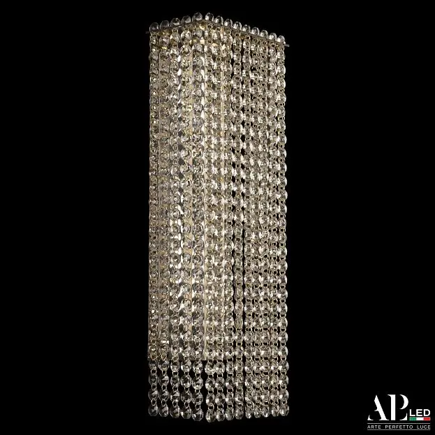 Бра светодиодные хрустальные APL LED SH500.B1.16-45.A.Gd.3000 Sicilia Бра светодиодные хрустальные APL LED SH500.B1.16-45.A.Gd.3000 Sicilia
