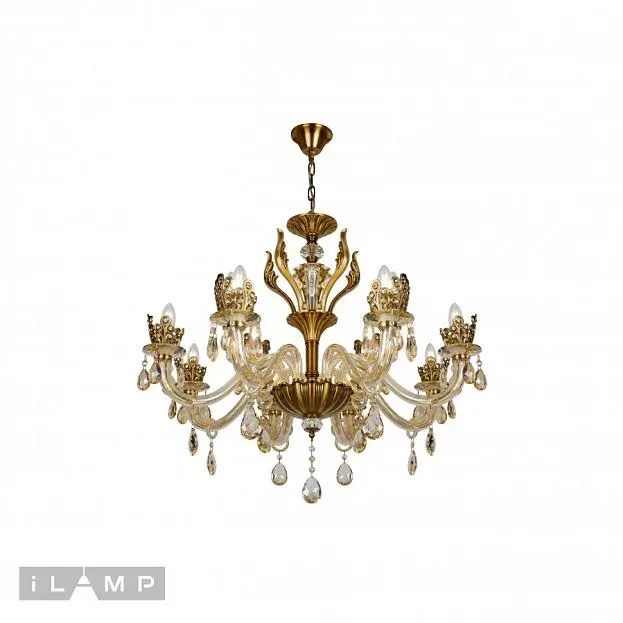 Подвесная люстра iLamp 61078-8+4 BR Asia Подвесная люстра iLamp 61078-8+4 BR Asia