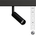 Трековый светильник Arte Lamp A4680PL-1BK LINEA