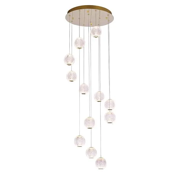 Подвесной светильник Delight Collection MD20001012-12A gold Elliot Diamante Подвесной светильник Delight Collection MD20001012-12A gold Elliot Diamante