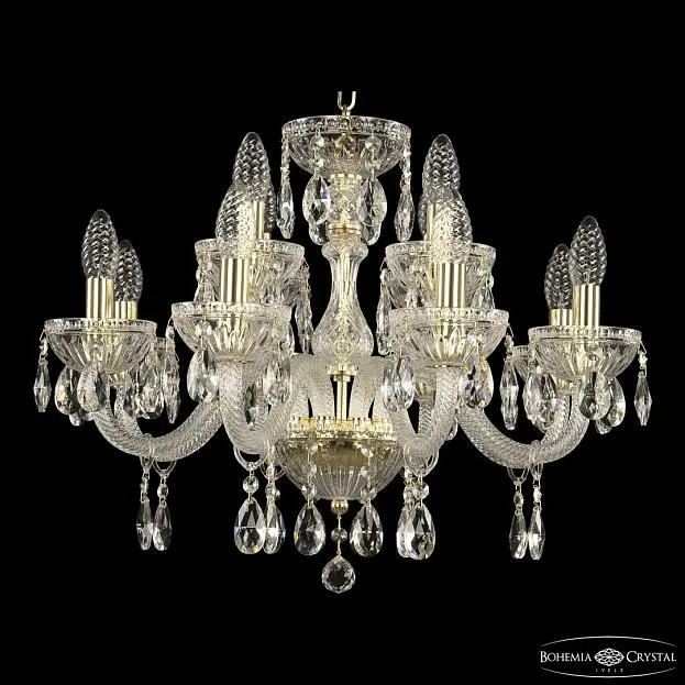 Люстра Bohemia Ivele Crystal 5417/8+4/195 G Clear/M-1G Люстра Bohemia Ivele Crystal 5417/8+4/195 G Clear/M-1G
