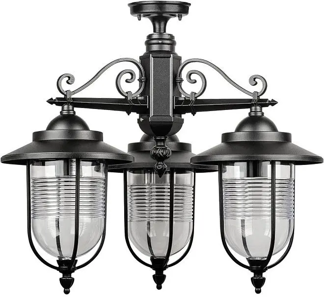 Потолочный светильник уличный Oasis Light 84770A 3 02 Bl TITAN Потолочный светильник уличный Oasis Light 84770A 3 02 Bl TITAN