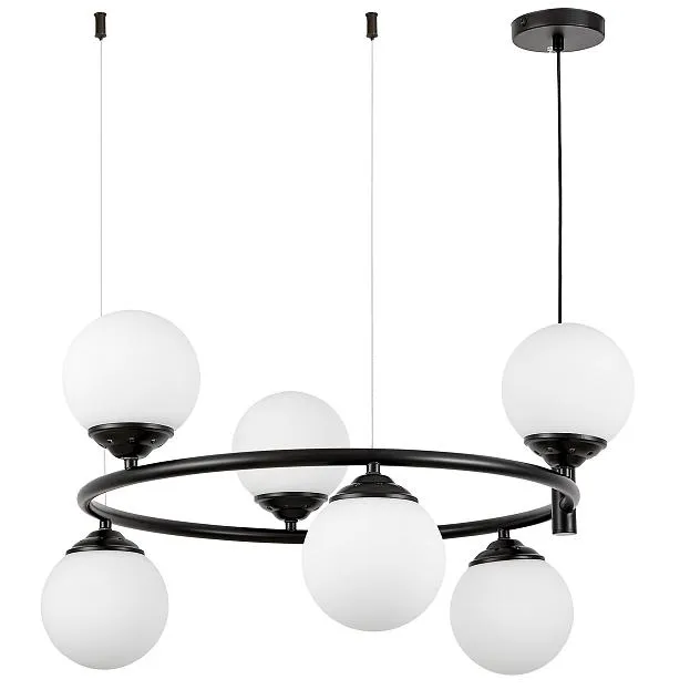 Подвесная люстра Lumina Deco TP 2003-6-RD BK Lampit Подвесная люстра Lumina Deco TP 2003-6-RD BK Lampit