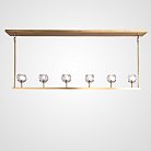 Люстра Rh Boule De Cristal Linear Chandelier 6 Bronze 240202-22 ImperiumLoft