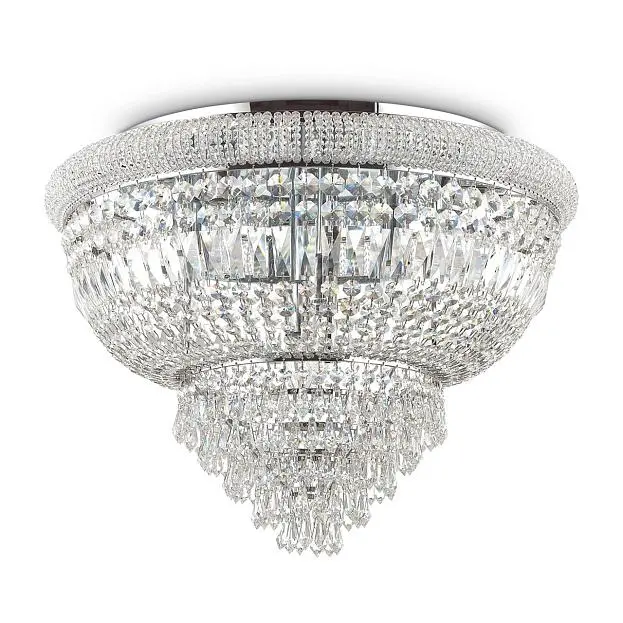 Потолочная люстра Ideal Lux Dubai PL24 Cromo 243566 Потолочная люстра Ideal Lux Dubai PL24 Cromo 243566