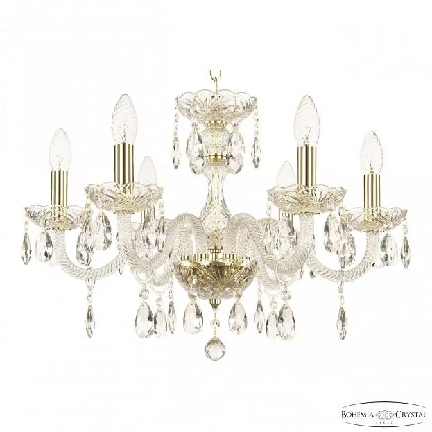 Люстра хрустальная Bohemia Ivele Crystal 117/6/195 G Люстра хрустальная Bohemia Ivele Crystal 117/6/195 G