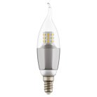 Лампа Lightstar 940642 LED CA35 Свеча на ветру E14 7W 220V 3000K 60G CL/CH