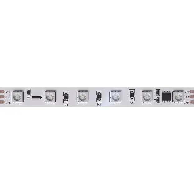 Светодиодная лента 24V 14,4W/m RGB 5м Arte Lamp A2406010-05-RGB SPI Светодиодная лента 24V 14,4W/m RGB 5м Arte Lamp A2406010-05-RGB SPI