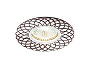 Круглый встраиваемый точечный светильник MR16 Ambrella light A815 AL/BR Organic Spot