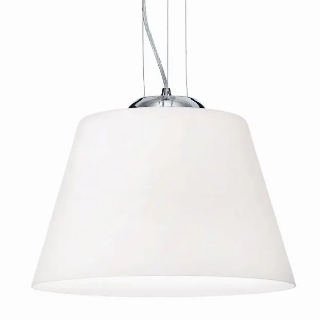 Подвесной светильник Ideal Lux 025438 CYLINDER SP1 D40 BIANCO Подвесной светильник Ideal Lux 025438 CYLINDER SP1 D40 BIANCO