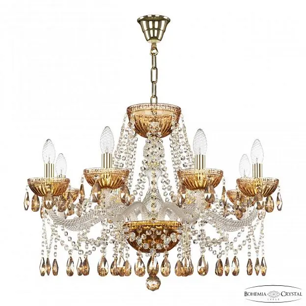 Люстра Bohemia Ivele Crystal 5413/8/240 G Amber/M-1G K721 Люстра Bohemia Ivele Crystal 5413/8/240 G Amber/M-1G K721