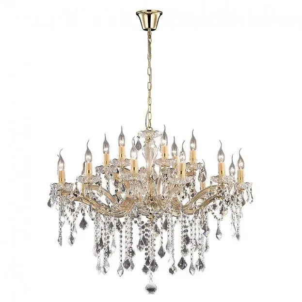 Подвесная люстра Ideal Lux 075181 FLORIAN SP18 ORO Подвесная люстра Ideal Lux 075181 FLORIAN SP18 ORO