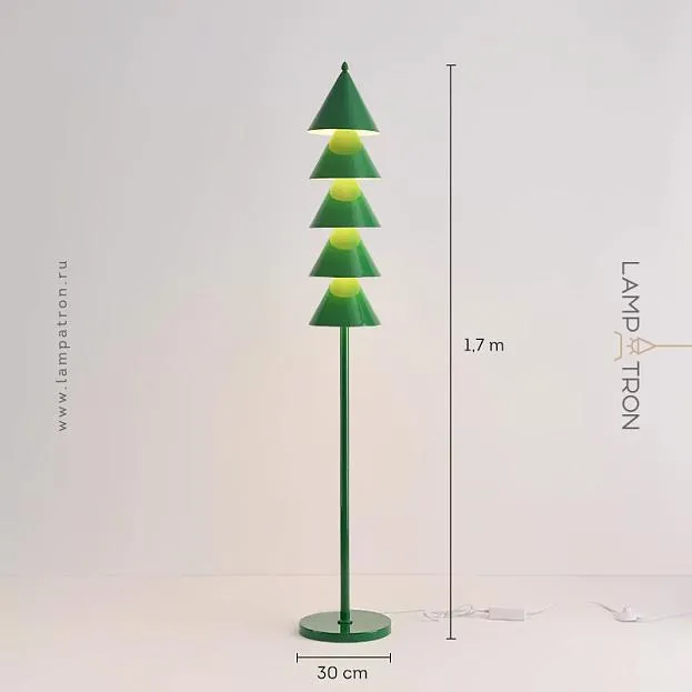 Торшер BAUM Цвет Зеленый. Теплый свет Lampatron 8325-22689 Торшер BAUM Цвет Зеленый. Теплый свет Lampatron 8325-22689