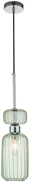 Подвесной светильник Escada 1141/1S Chrome/Green Gloss Подвесной светильник Escada 1141/1S Chrome/Green Gloss