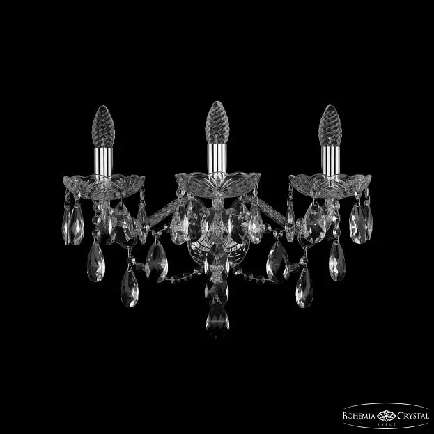 Бра хрустальные Bohemia Ivele Crystal 1415B/3/200/XL Ni Бра хрустальные Bohemia Ivele Crystal 1415B/3/200/XL Ni