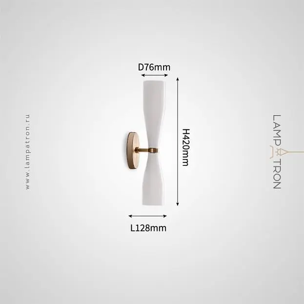 Бра TOIVO Цвет латунь + молочно-белый Lampatron 8638-24124 Бра TOIVO Цвет латунь + молочно-белый Lampatron 8638-24124