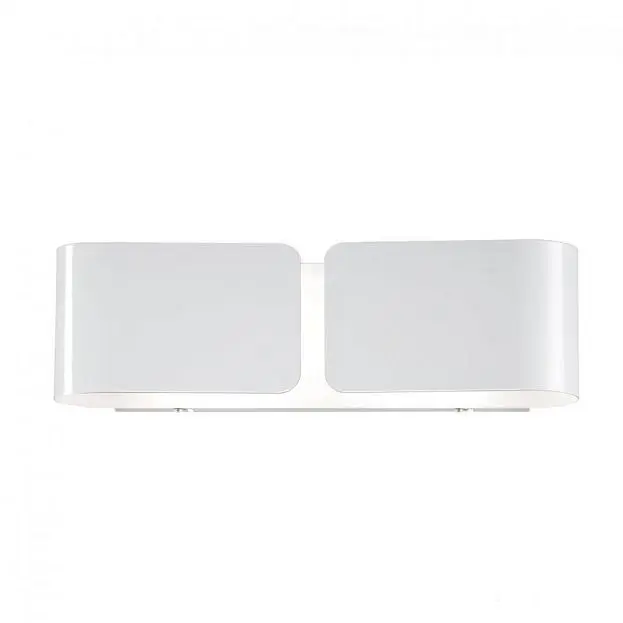 Настенный светильник Ideal Lux 014166 CLIP AP2 SMALL BIANCO Настенный светильник Ideal Lux 014166 CLIP AP2 SMALL BIANCO