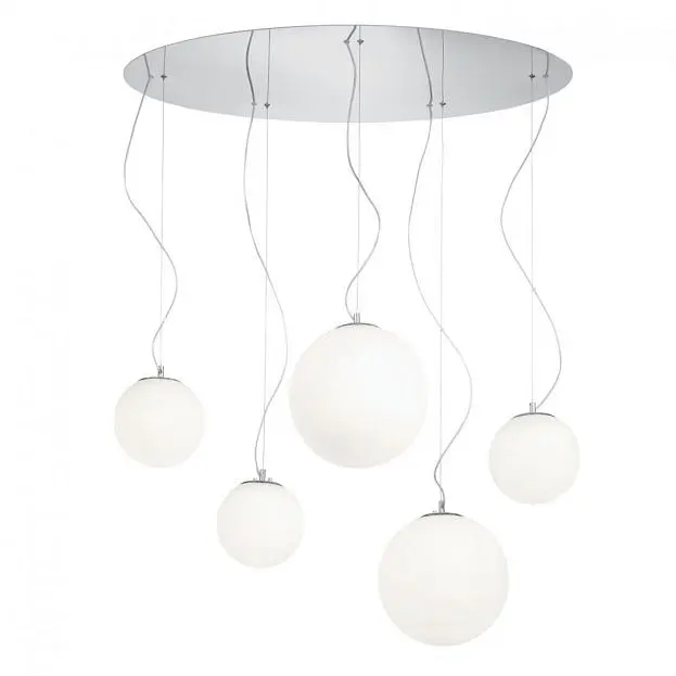 Подвесная люстра Ideal Lux MAPA SP5 BIANCO (MAPA SP5) 043562 Подвесная люстра Ideal Lux MAPA SP5 BIANCO (MAPA SP5) 043562