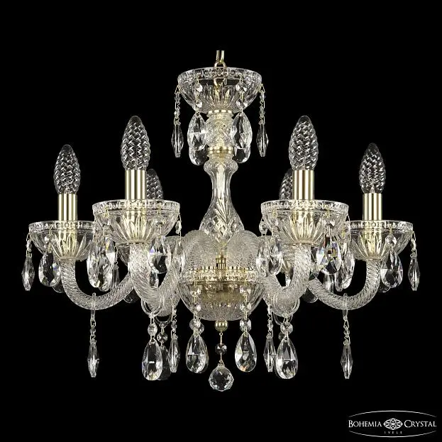 Люстра Bohemia Ivele Crystal 5417/6/165 G Clear/M-1G Люстра Bohemia Ivele Crystal 5417/6/165 G Clear/M-1G