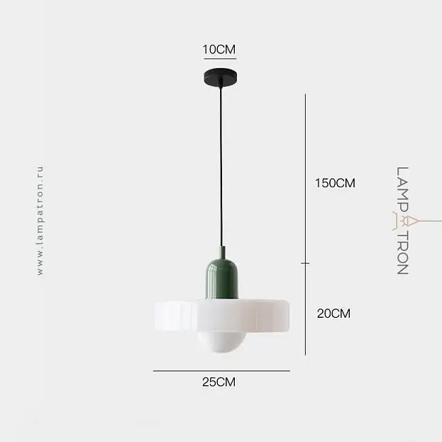 Подвесной светильник COLLAR Белый + Зеленый Lampatron 8192-22436 Подвесной светильник COLLAR Белый + Зеленый Lampatron 8192-22436