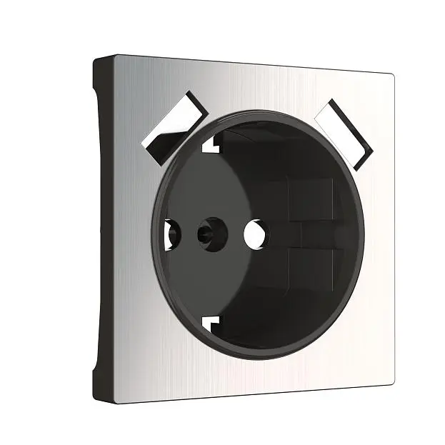 Накладка для USB розетки Werkel W1179502 (глянцевый никель) a051096 Накладка для USB розетки Werkel W1179502 (глянцевый никель) a051096