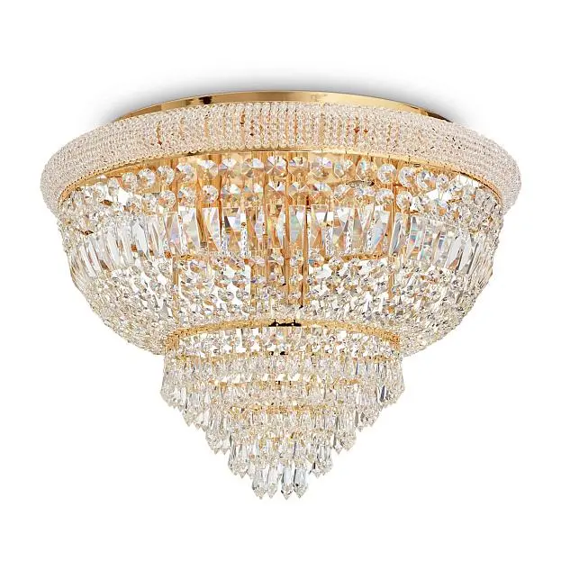 Потолочная люстра Ideal Lux Dubai PL24 Ottone 243498 Потолочная люстра Ideal Lux Dubai PL24 Ottone 243498